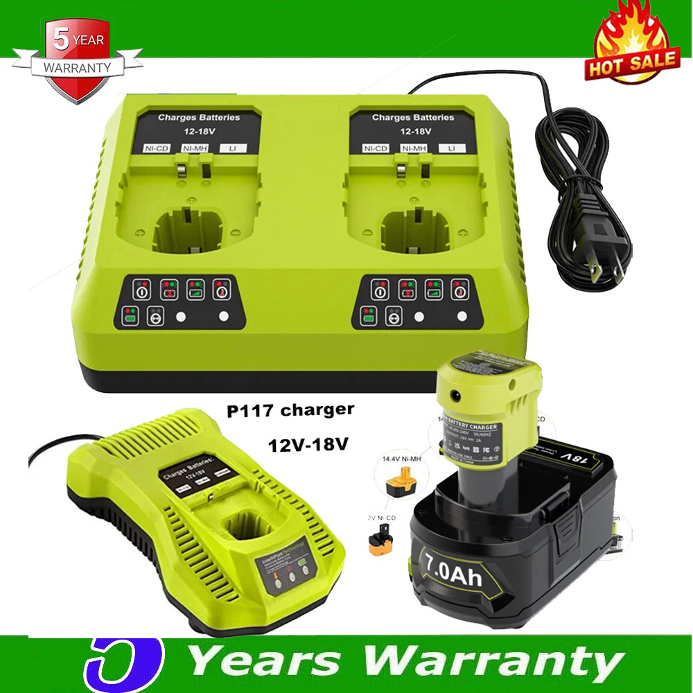 NEW Rapid Charger For RYOBI P108 18V One Plus High Capacity Lithium-ion Battery
