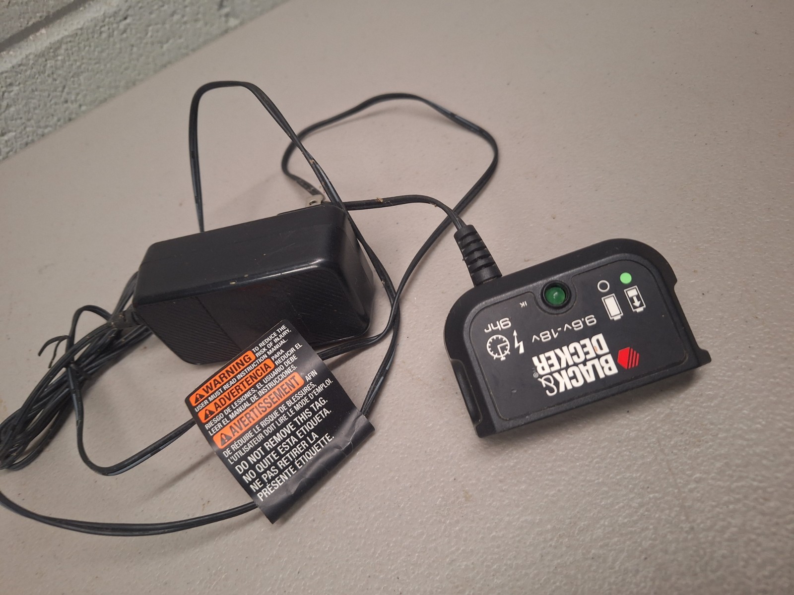 Black & Decker 9.6V-18V Battery Charger ETPCA OEM