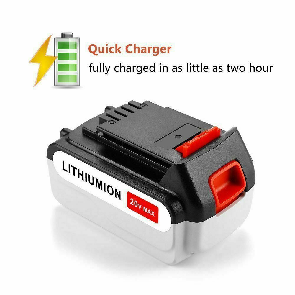 2 Pack For Black & Decker 20V Lithium MAX Battery 20Volt Li-Ion LBXR20 LBXR2020