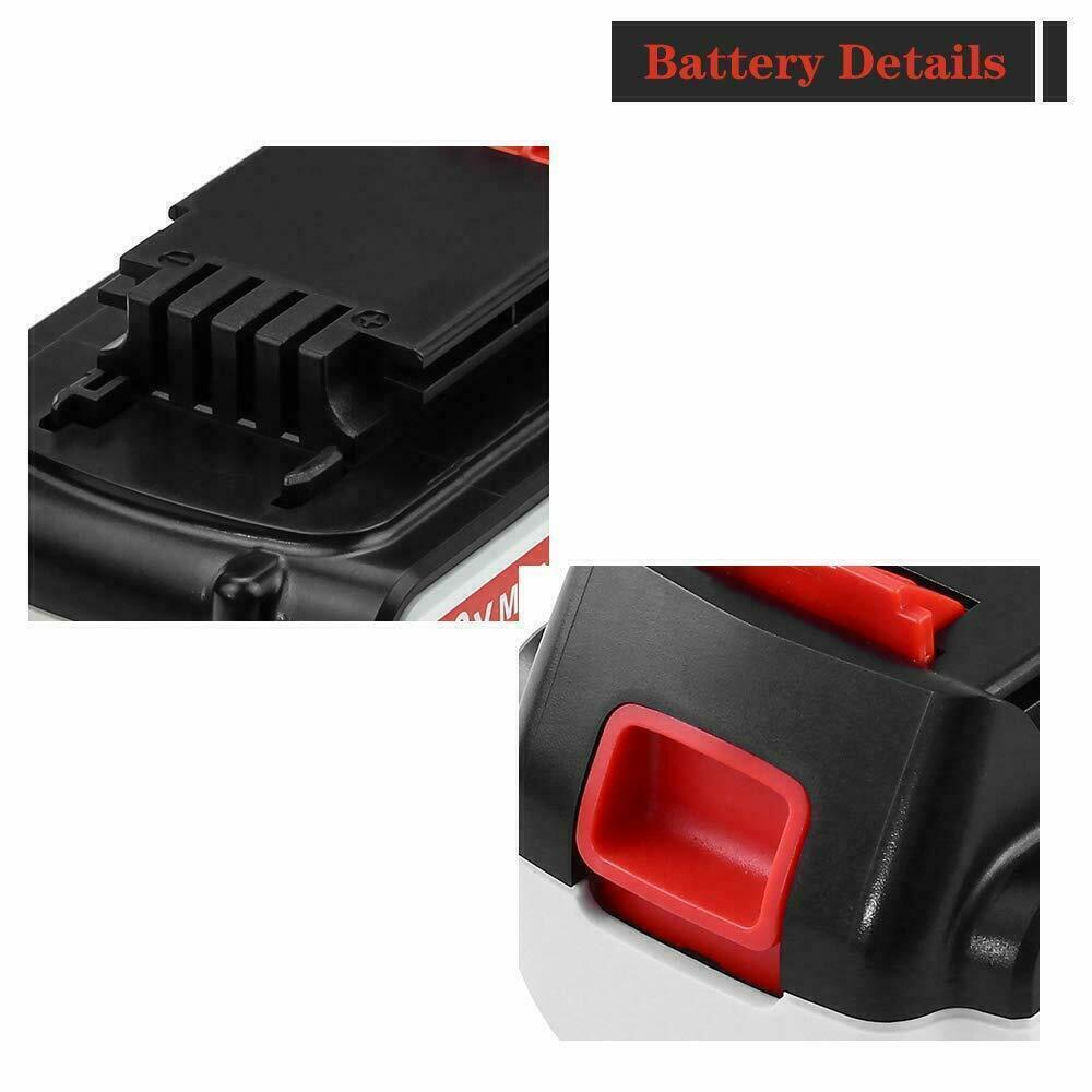 2 Pack For Black & Decker 20V Lithium MAX Battery 20Volt Li-Ion LBXR20 LBXR2020