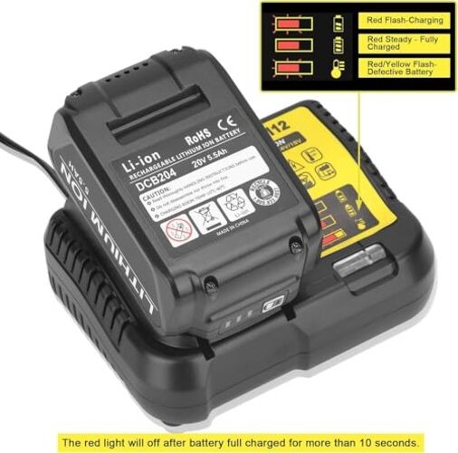 20V Fast Charger for De Walt Max Battery DCB107 DCB115 DCB112