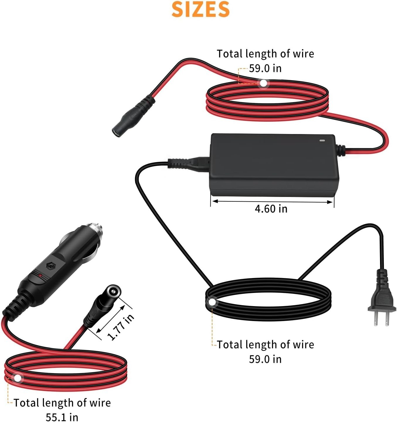 56W 14V Power Adapter Replacement Charger Kit for NOCO Battery Charger Starter G