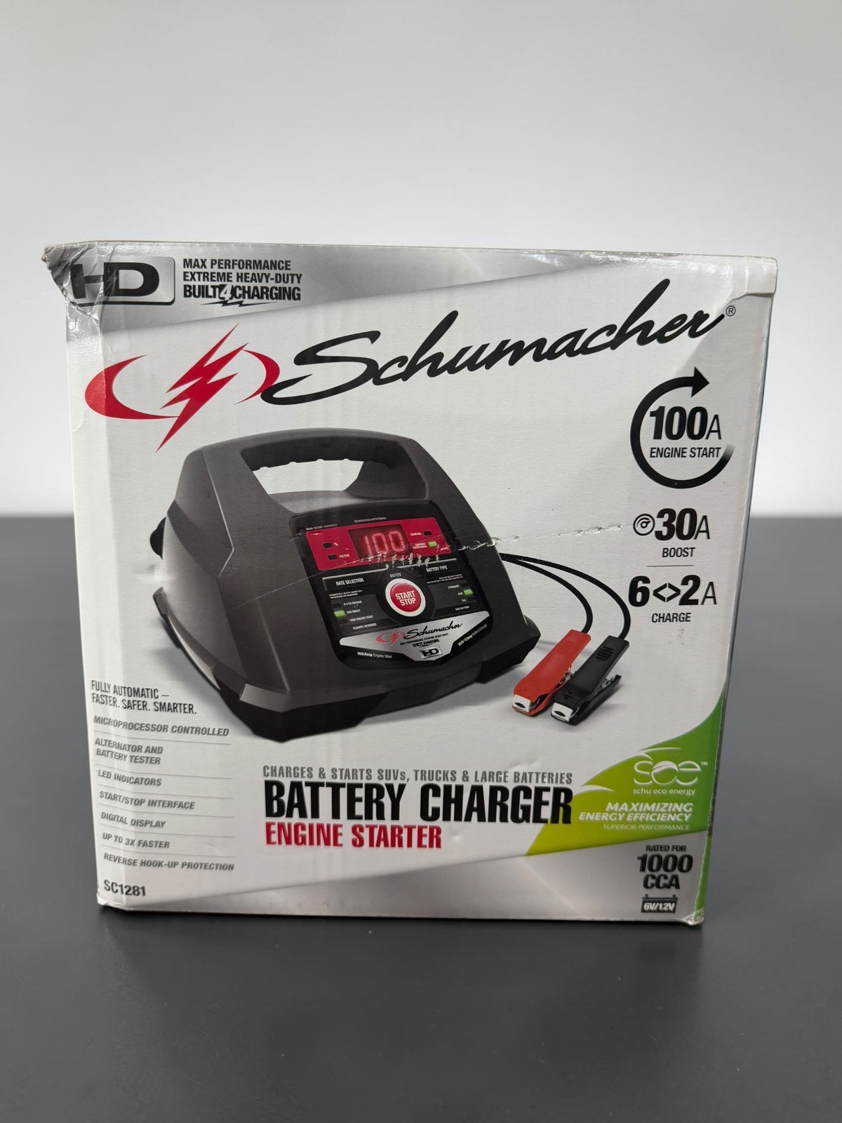 Schumacher SC-1281 100A Battery Charger Engine Starter 6V/12V 30A Boost