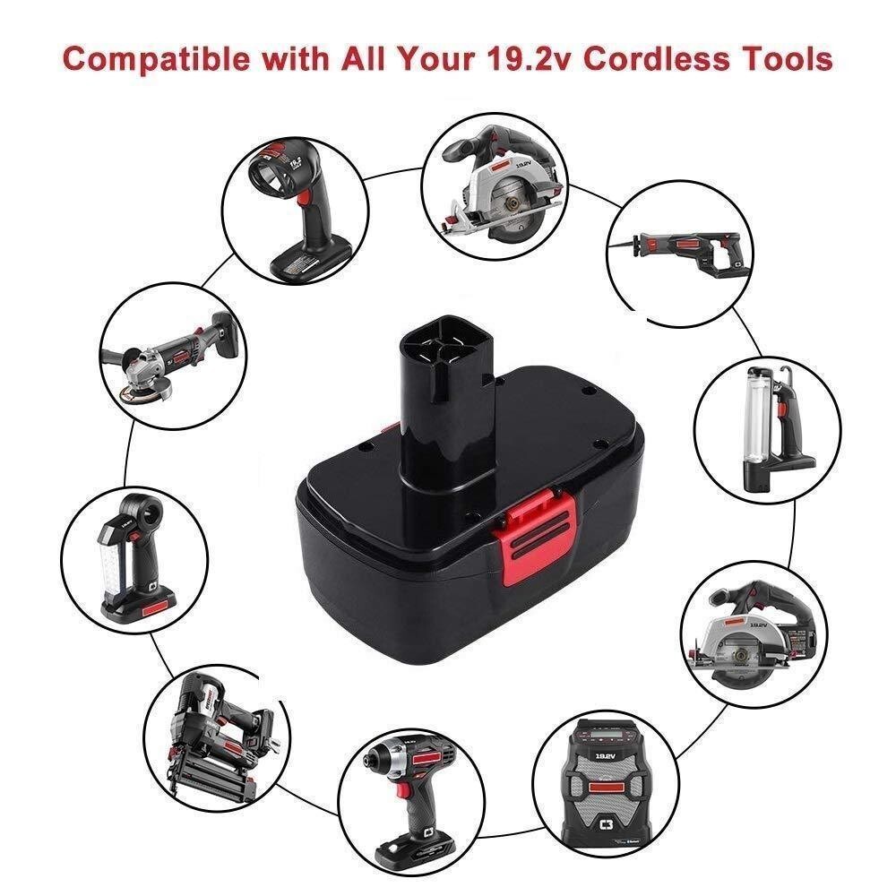 2Pack For Craftsman 19.2 Volt Battery C3 DieHard 130279005 11376 130279003 11375