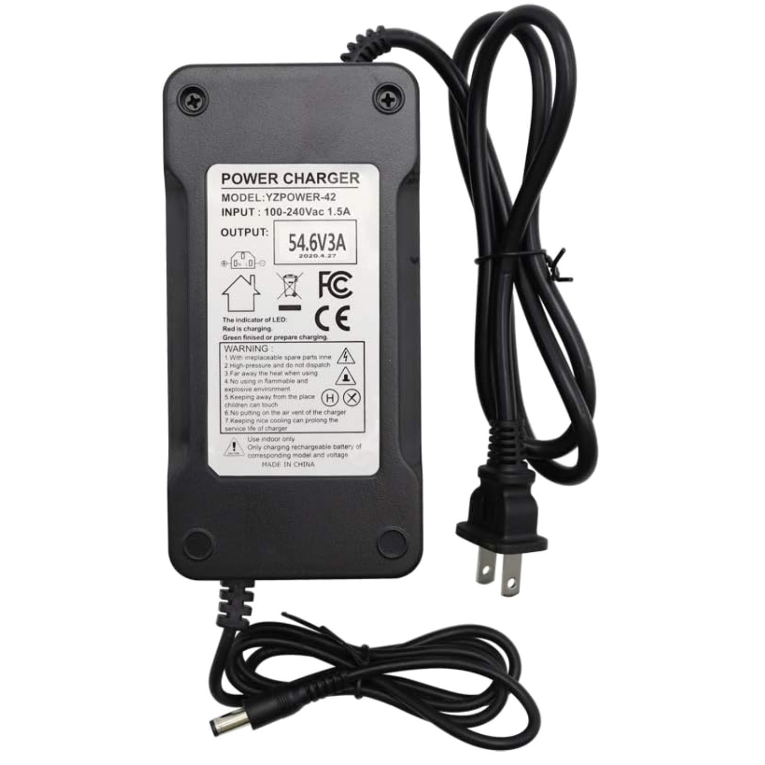 Compact 54.6V Power Supply with Short Circuit Protection