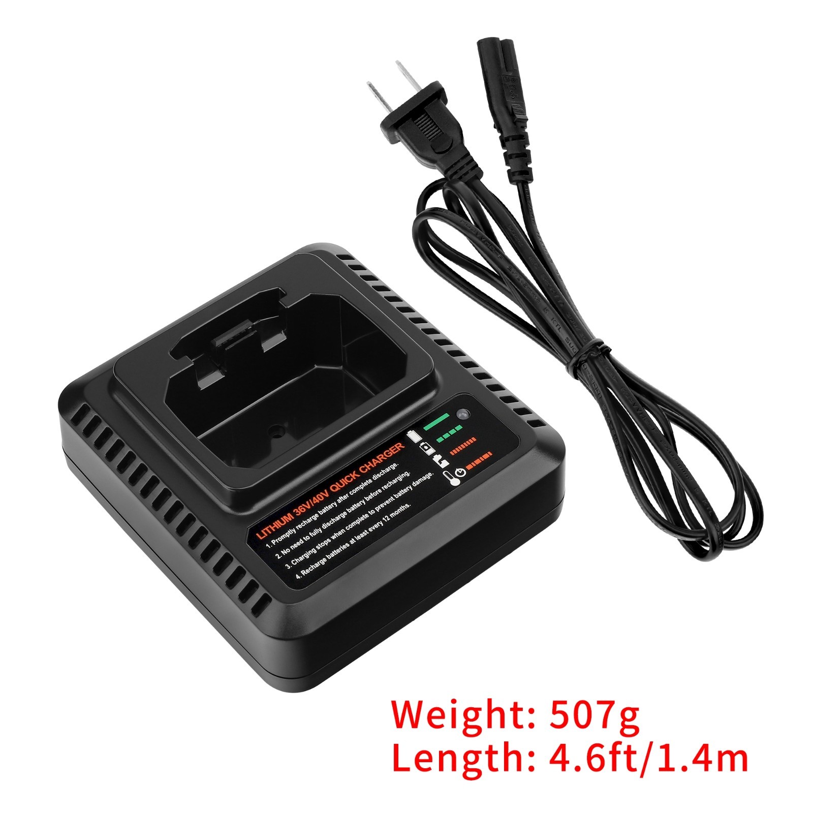 Replace Black & Decker Charger LCS36 LCS40 Compatible with 36V/40V Battery