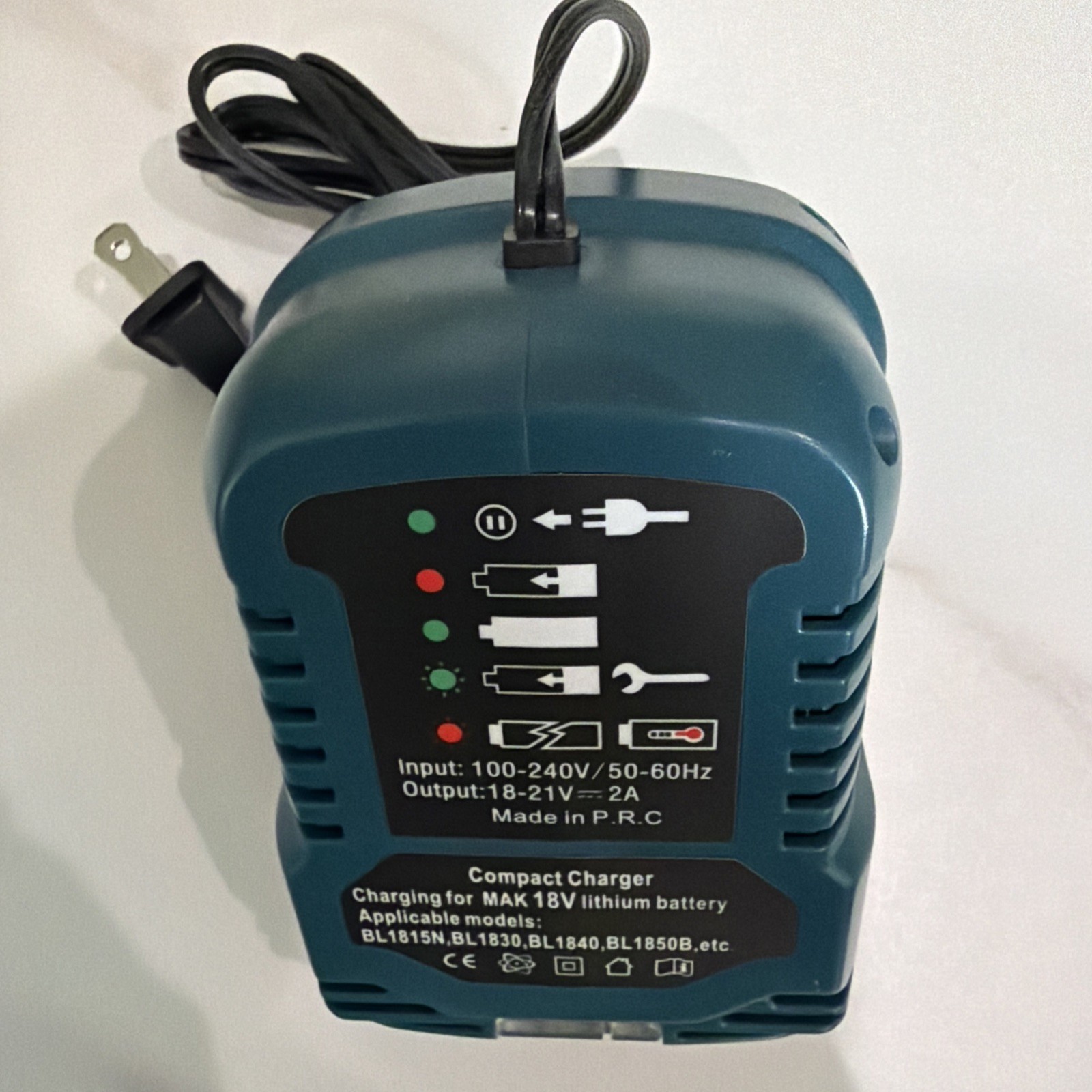 Charger For MAK 18V Lithium-ion Battery BL1815N/BL1830/BL1840/BL1850B etc