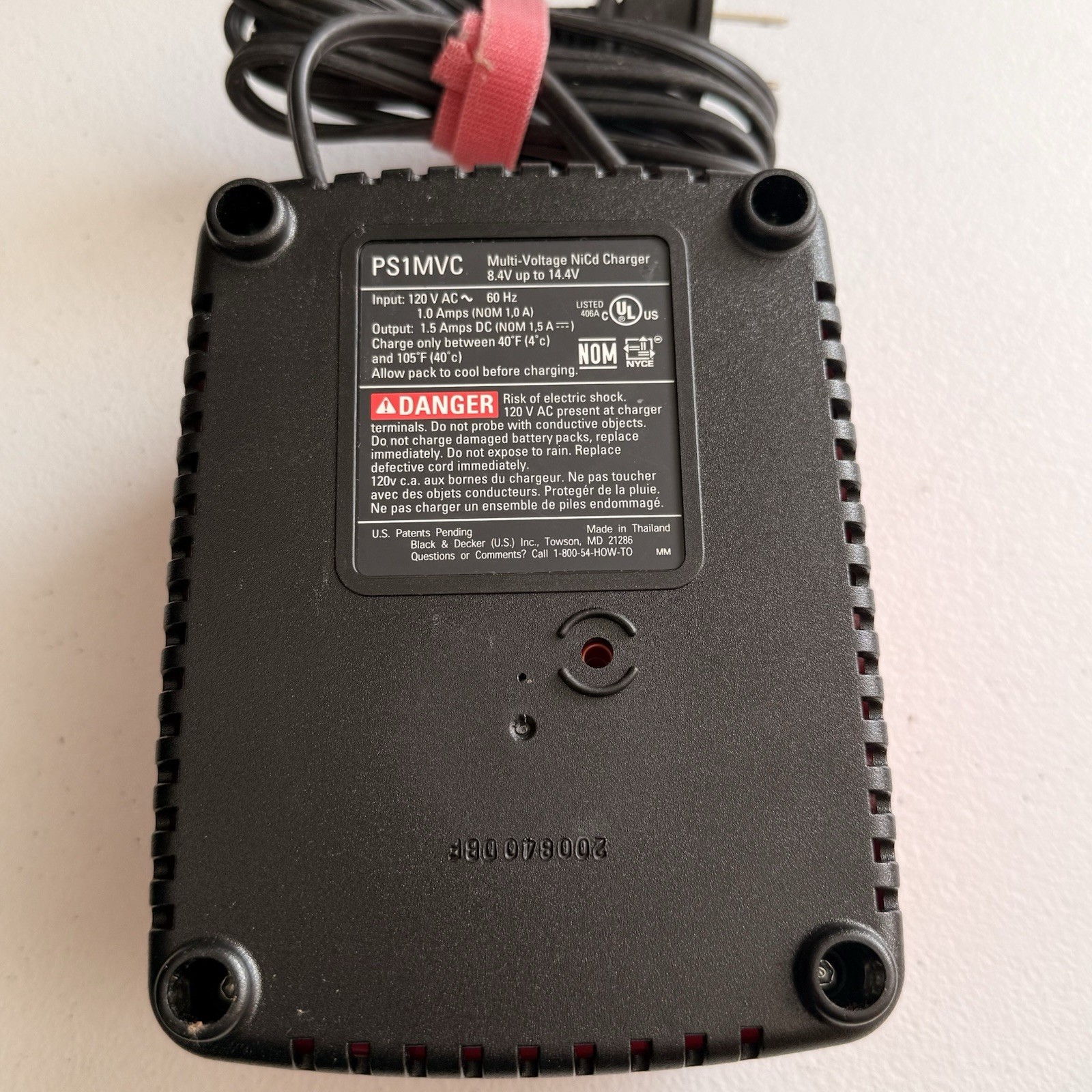 Black & Decker PS1MVC Multi-Voltage NiCd Battery Charger 8.4V up to 14.4V