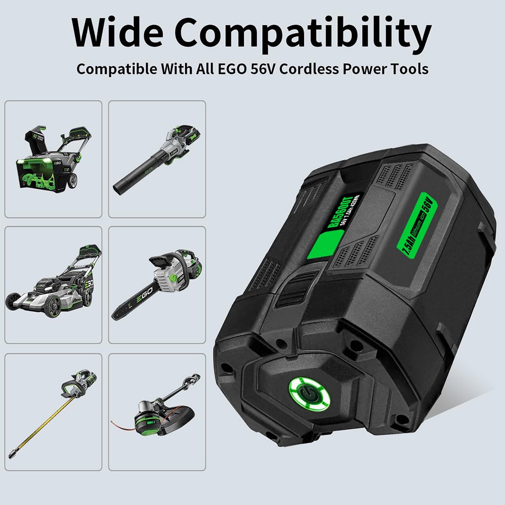 For EGO 56Volt Lithium-ion Battery BA5600T BA4200T BA2800 BA1400T CH2100 US