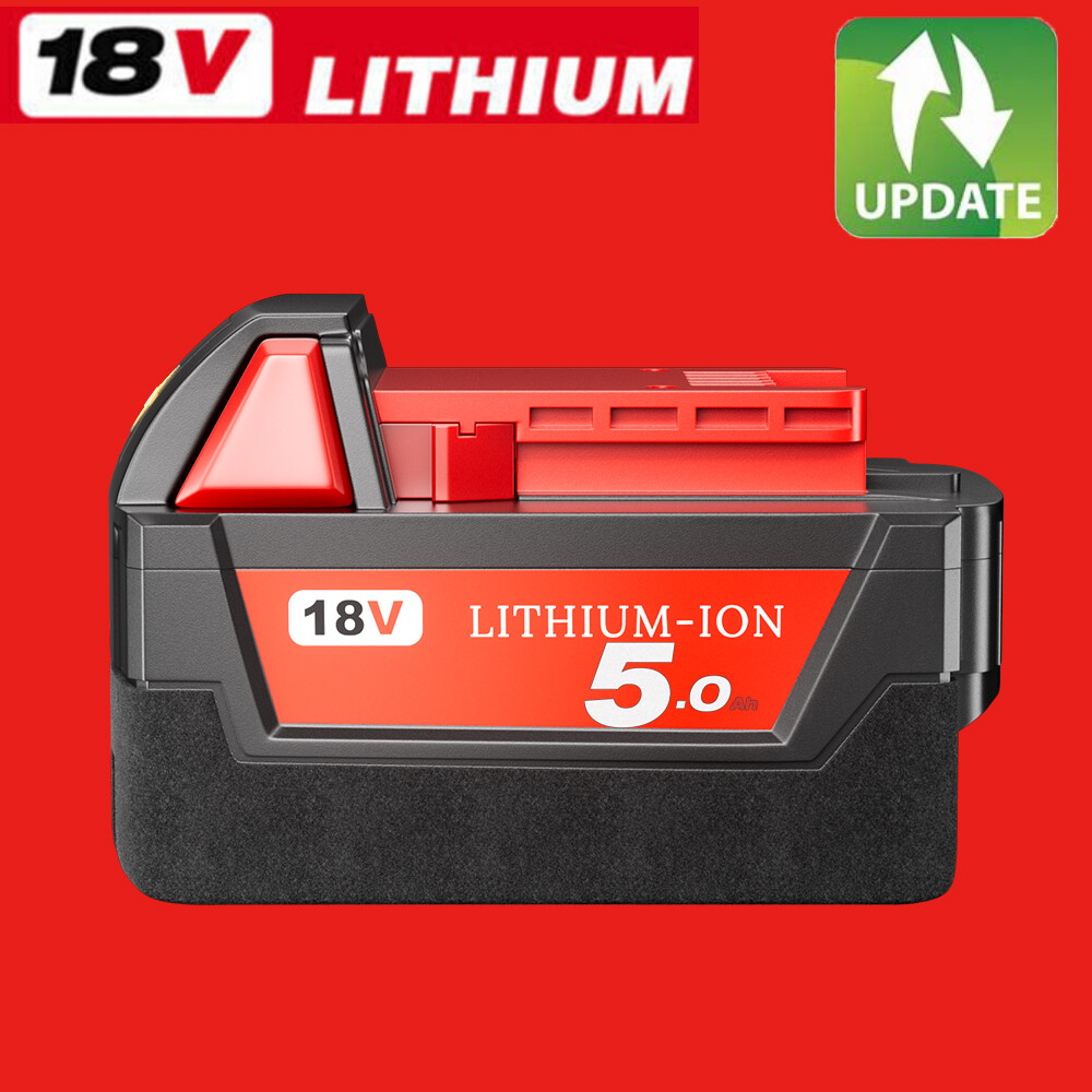 NEW For Milwaukee M18 Lithium ion 5.0 AH Extended Capacity Battery 48-11-1860 US