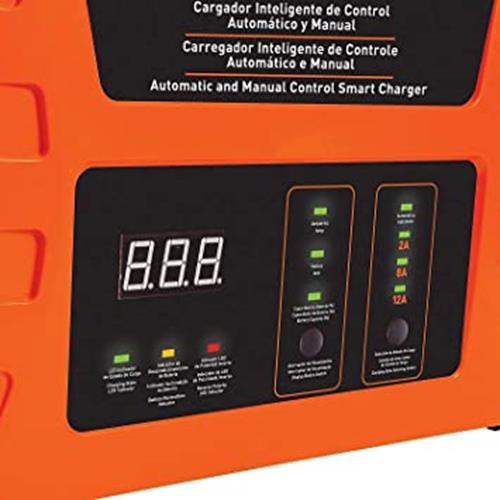 BLACK+DECKER BC12-B2, 2/8/12 Amp 3 Speed Automatic Battery Charger – Free Ship